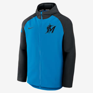 Miami Marlins Authentic Collection Men's Nike Therma MLB Full-Zip